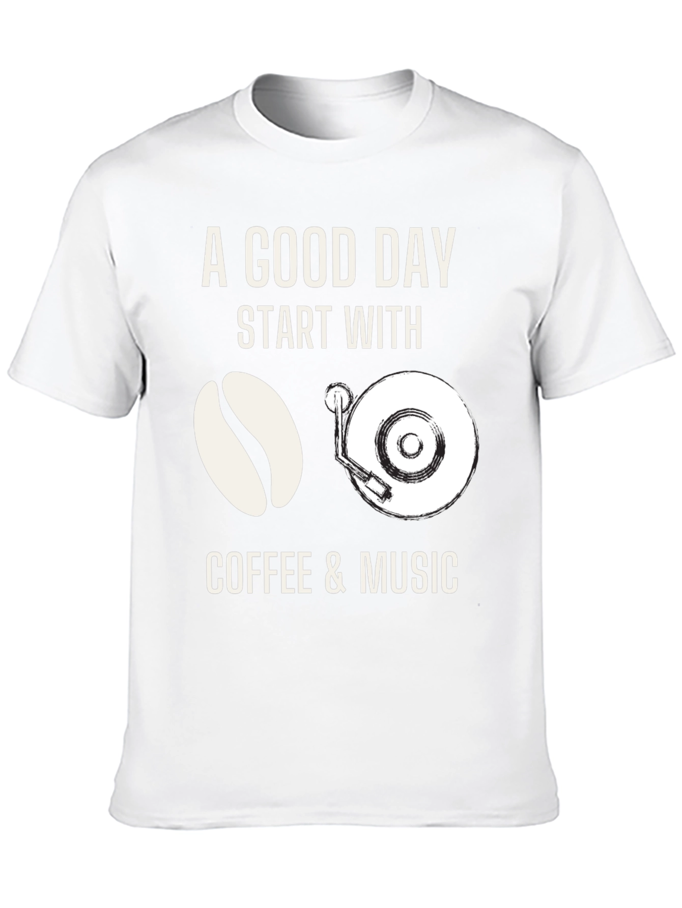 Coffee & Music T-Shirt: A Good Day Start