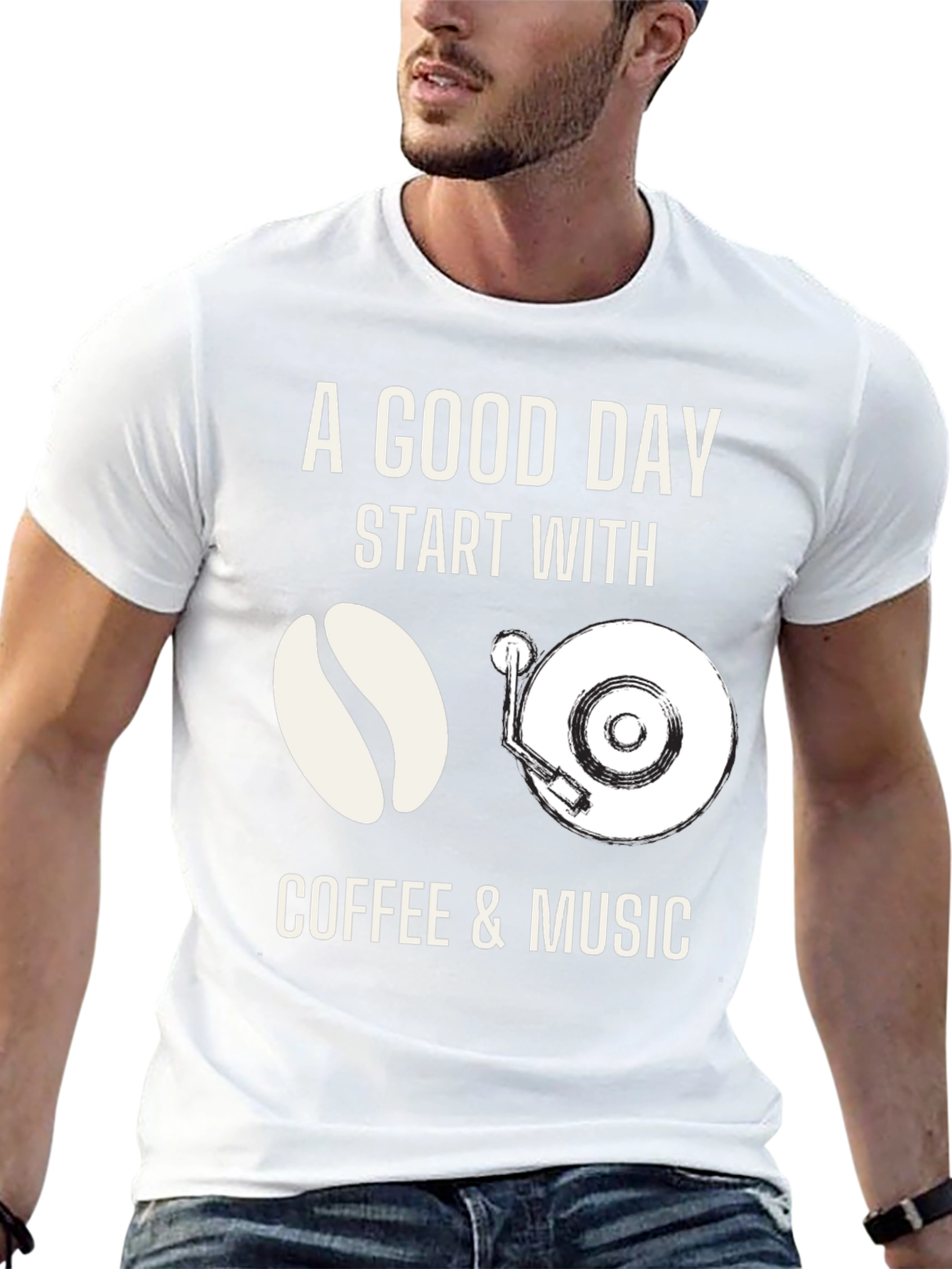 Coffee & Music T-Shirt: A Good Day Start