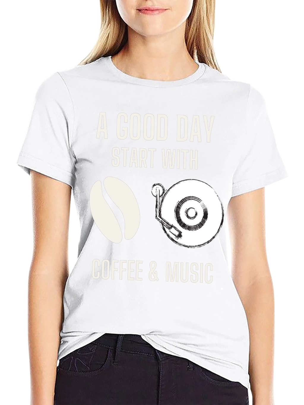 Coffee & Music T-Shirt: A Good Day Start