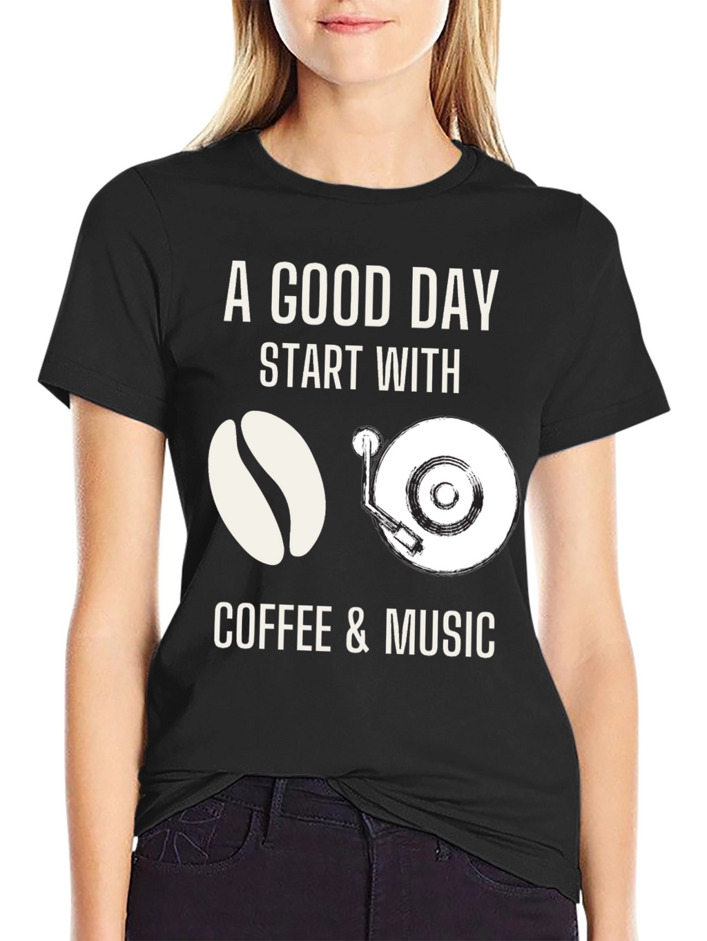 Coffee & Music T-Shirt: A Good Day Start
