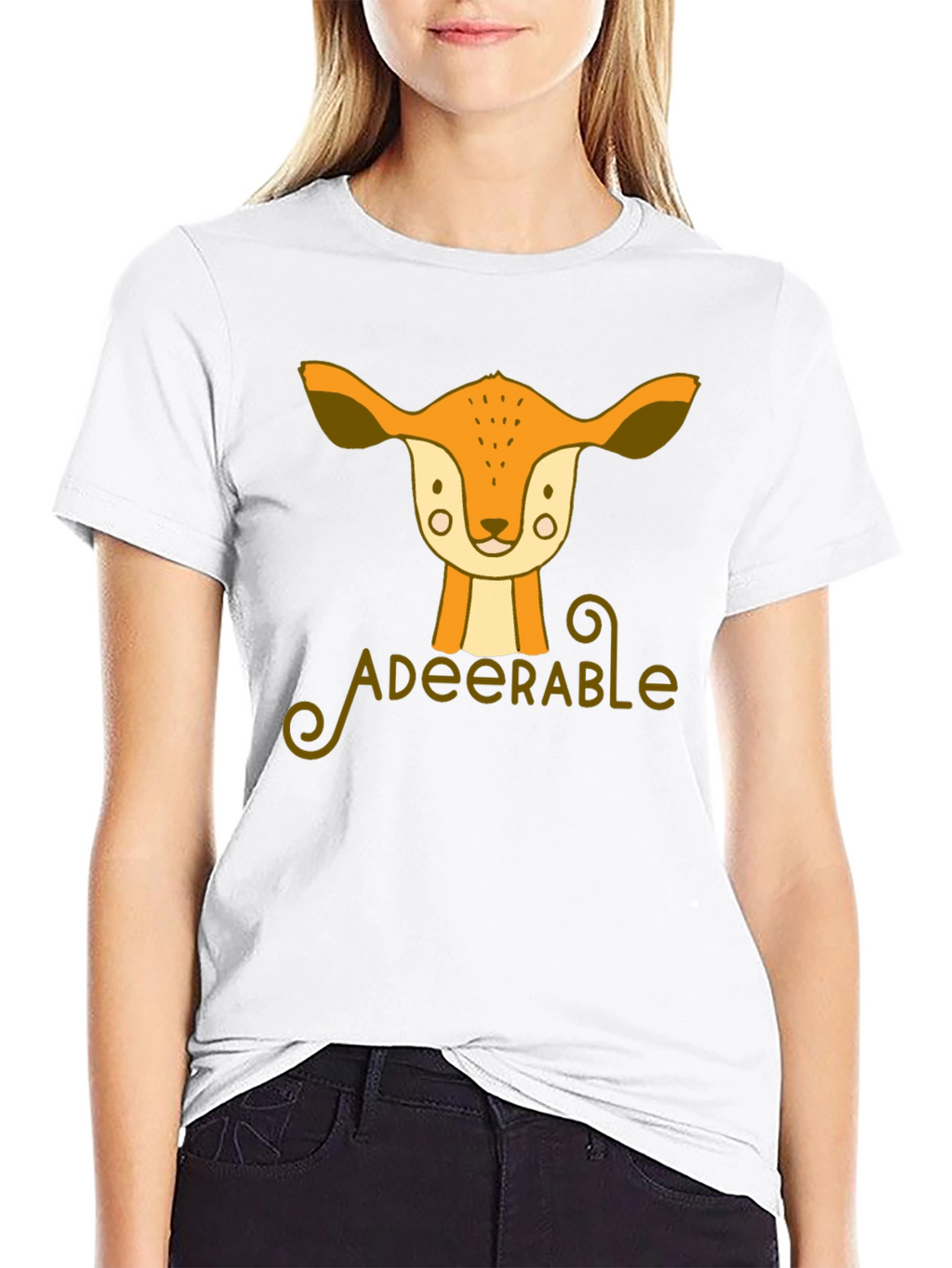 Adeerable Deer Graphic T-Shirt - Cute Animal Tee