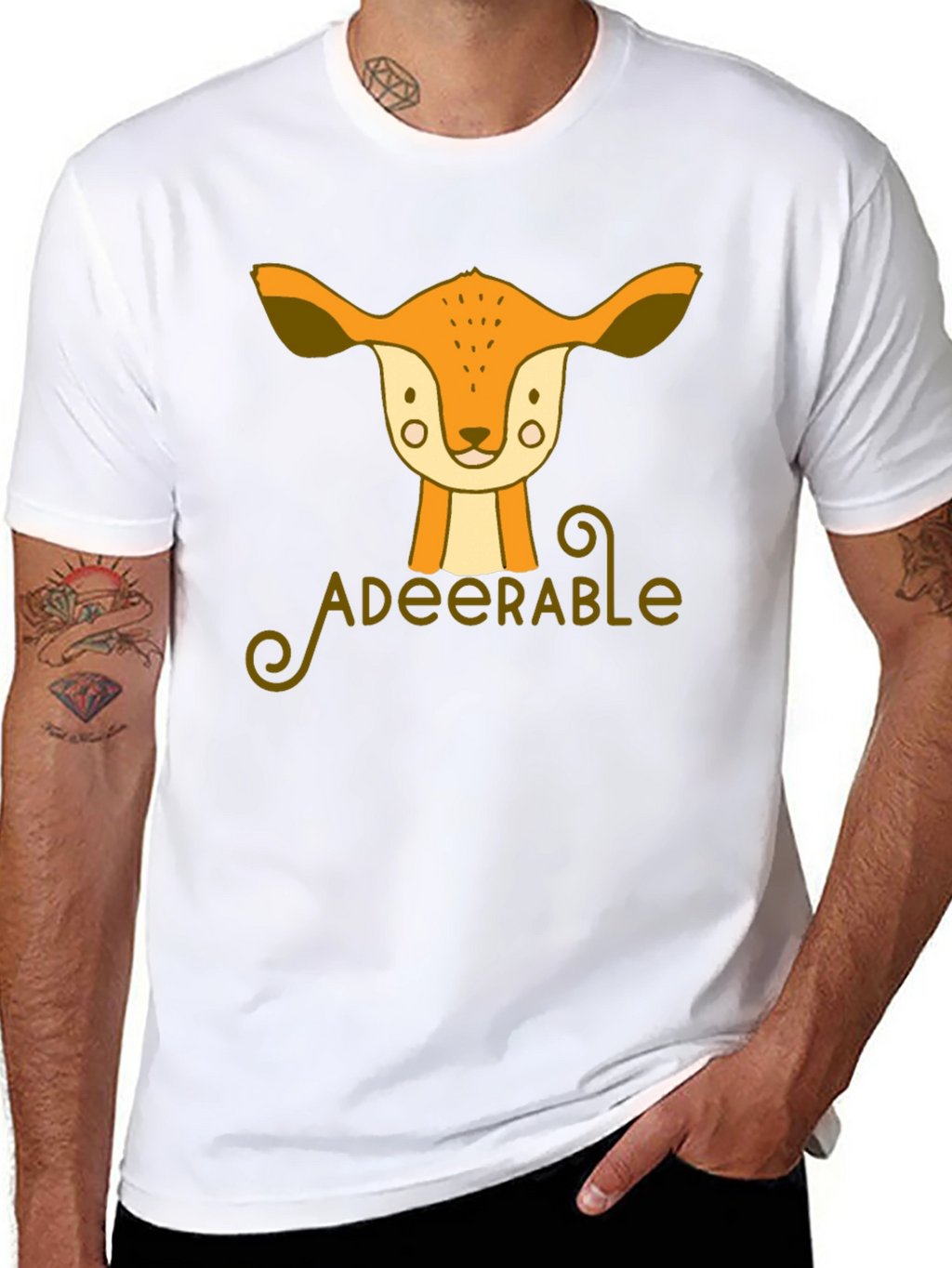 Adeerable Deer Graphic T-Shirt - Cute Animal Tee