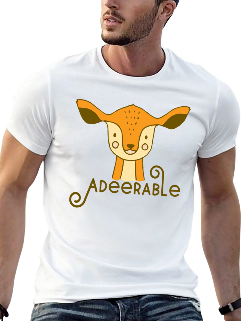 Adeerable Deer Graphic T-Shirt - Cute Animal Tee