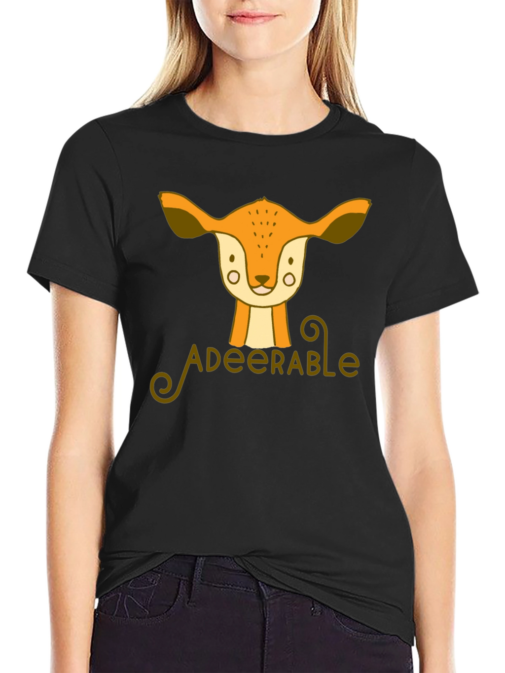 Adeerable Deer Graphic T-Shirt - Cute Animal Tee