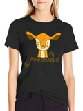 Adeerable Deer Graphic T-Shirt - Cute Animal Tee