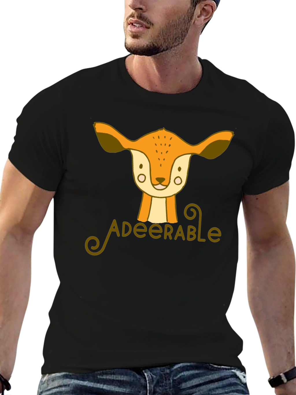 Adeerable Deer Graphic T-Shirt - Cute Animal Tee