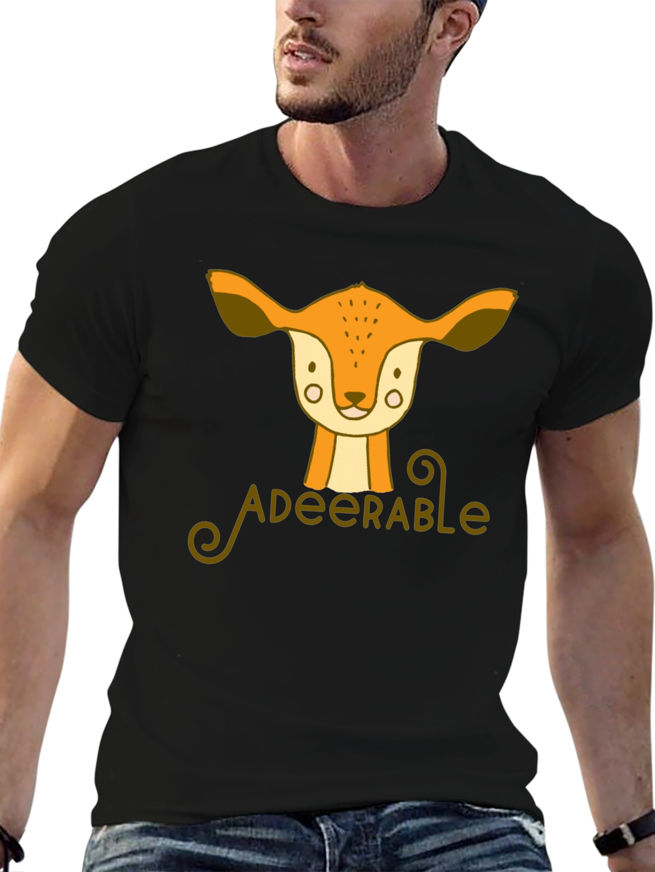 Adeerable Deer Graphic T-Shirt - Cute Animal Tee