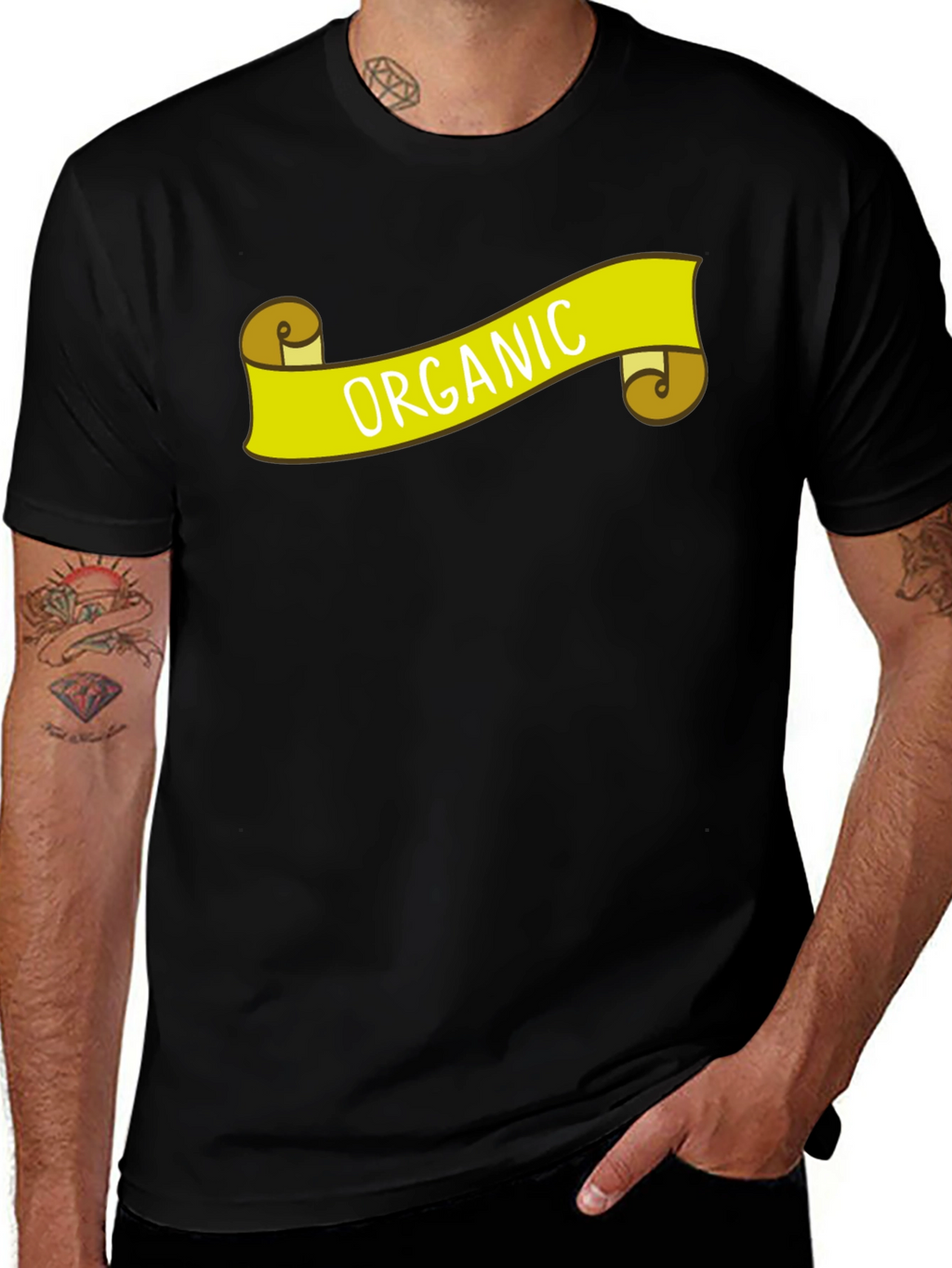 Organic Graphic T-Shirt - Black