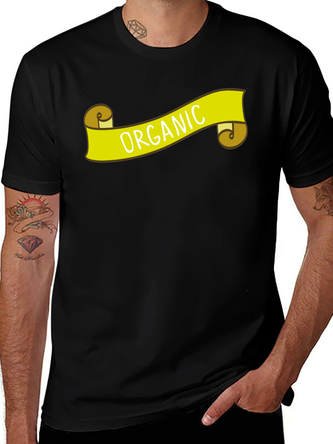 Organic Graphic T-Shirt - Black