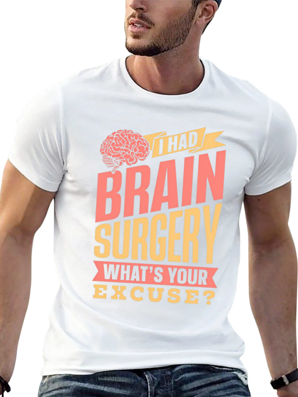Brain Surgery Excuse Graphic Tee