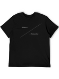 Abstract Minimalism Graphic Tee - Black