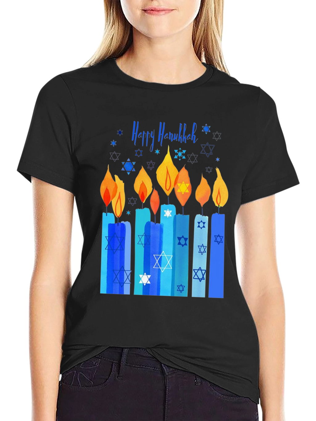 Happy Hanukkah Candle T-Shirt