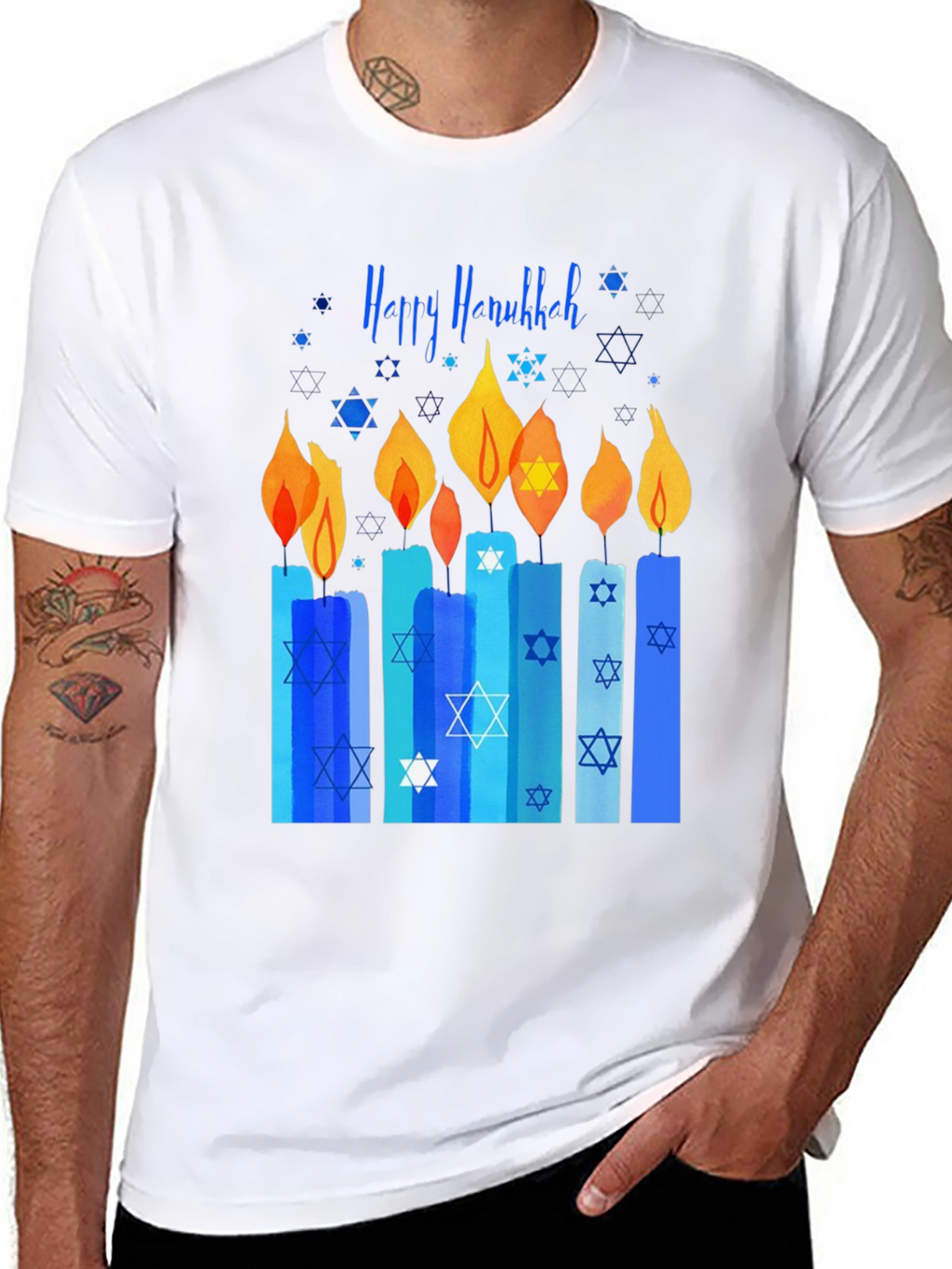 Happy Hanukkah Candle T-Shirt