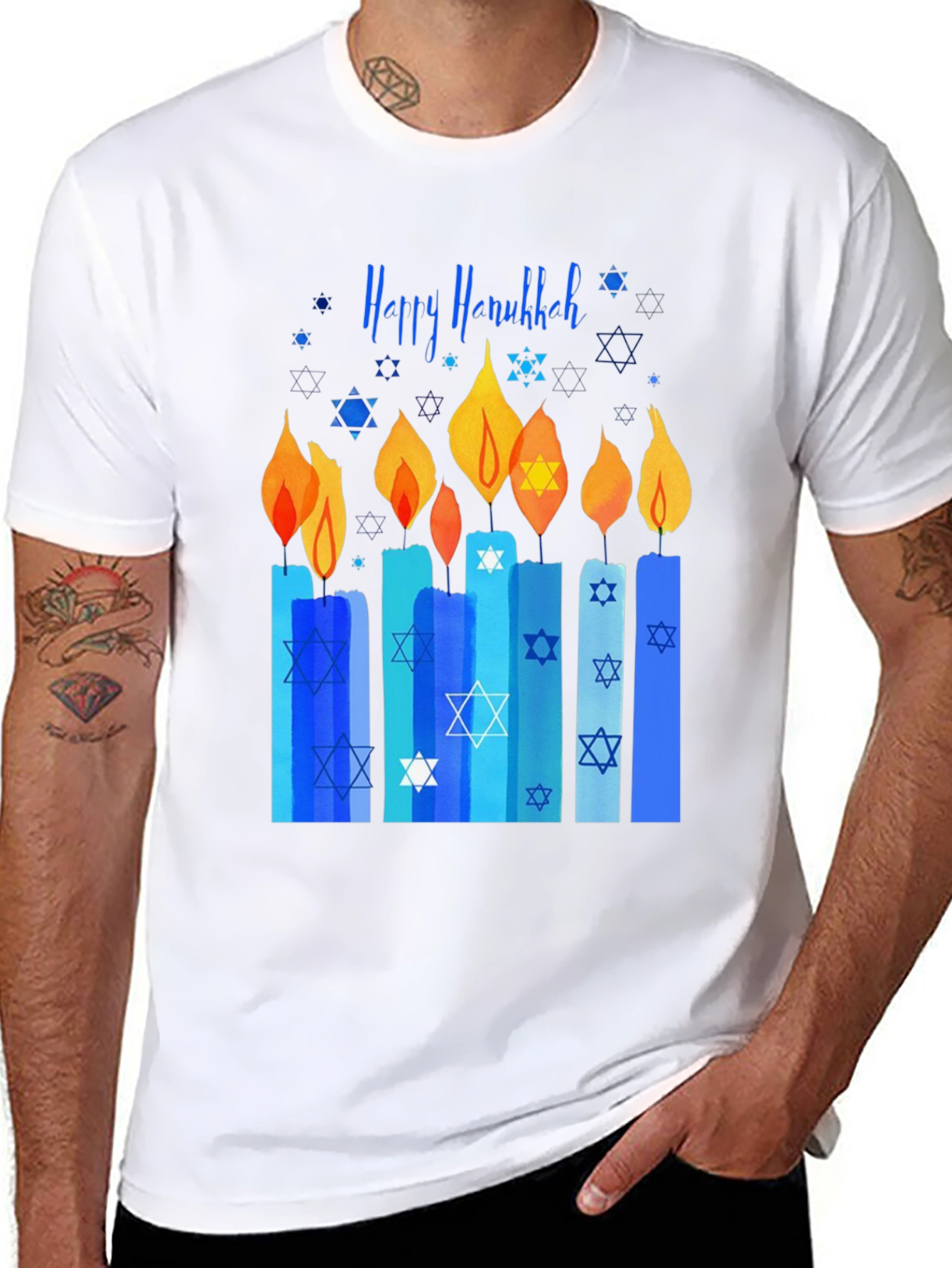 Happy Hanukkah Candle T-Shirt