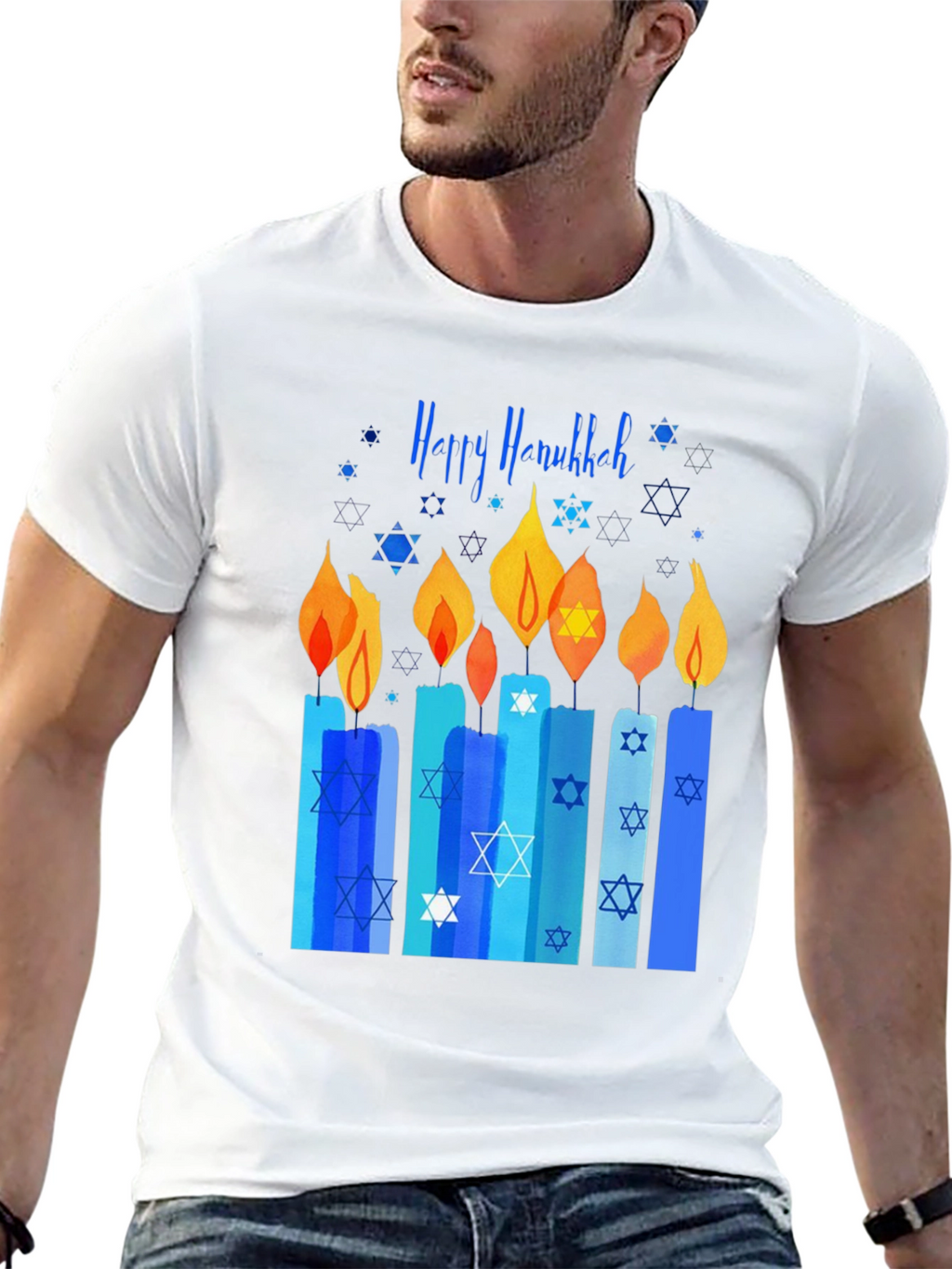 Happy Hanukkah Candle T-Shirt