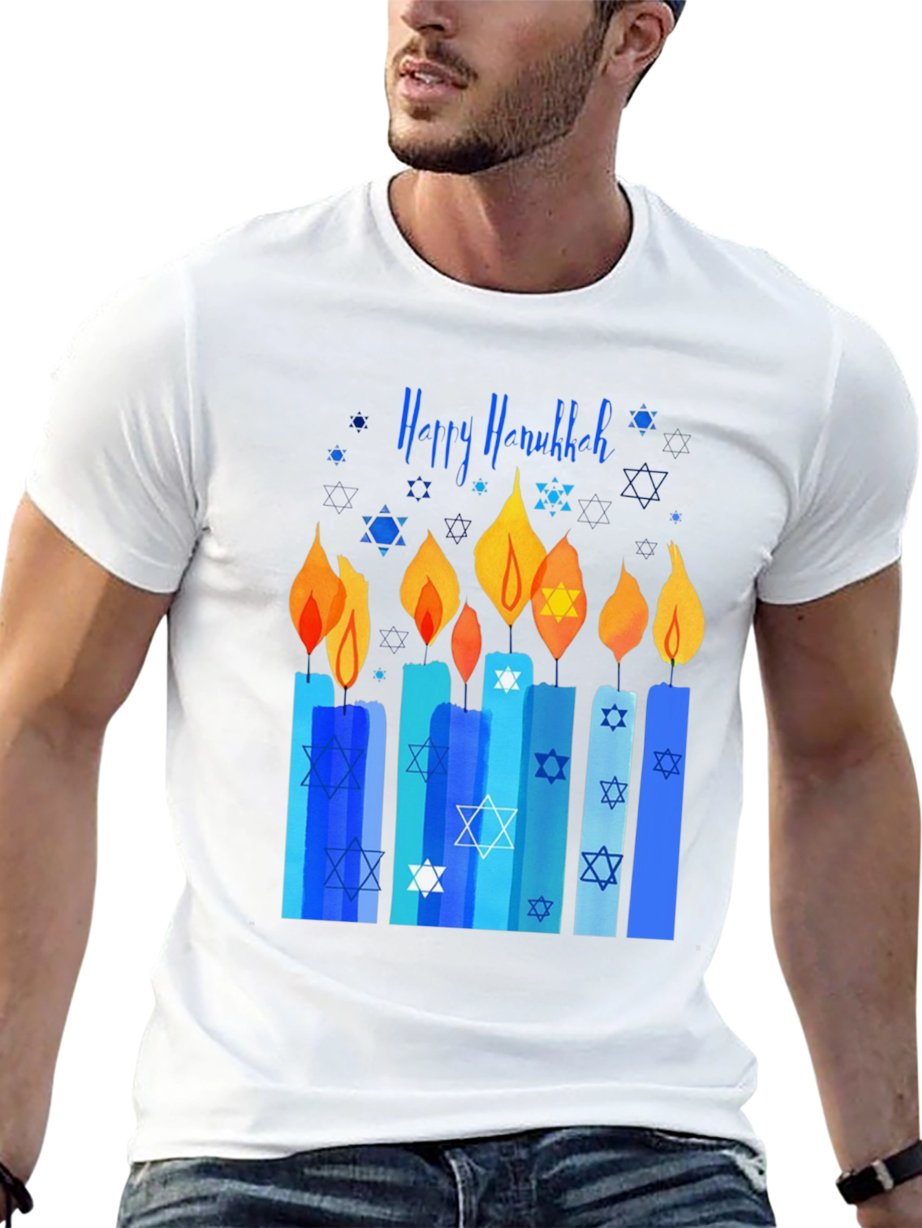 Happy Hanukkah Candle T-Shirt