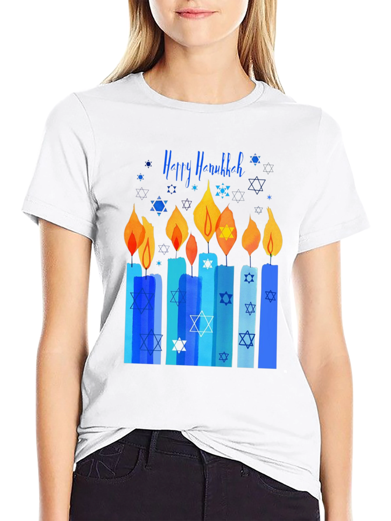 Happy Hanukkah Candle T-Shirt