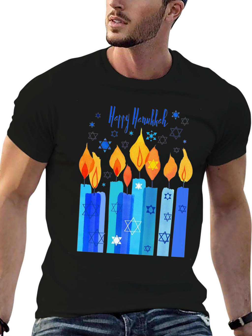 Happy Hanukkah Candle T-Shirt