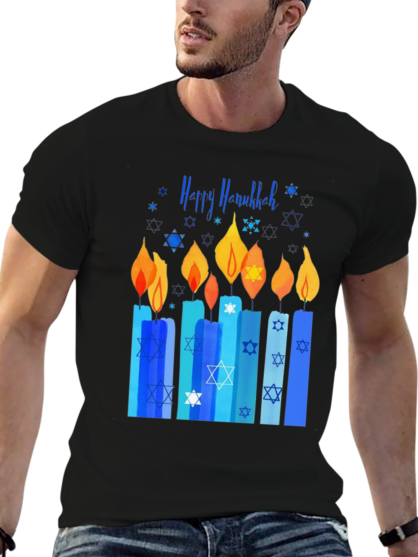 Happy Hanukkah Candle T-Shirt