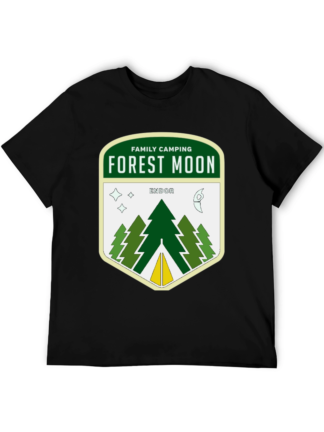 Forest Moon Endor Camping Graphic T-Shirt
