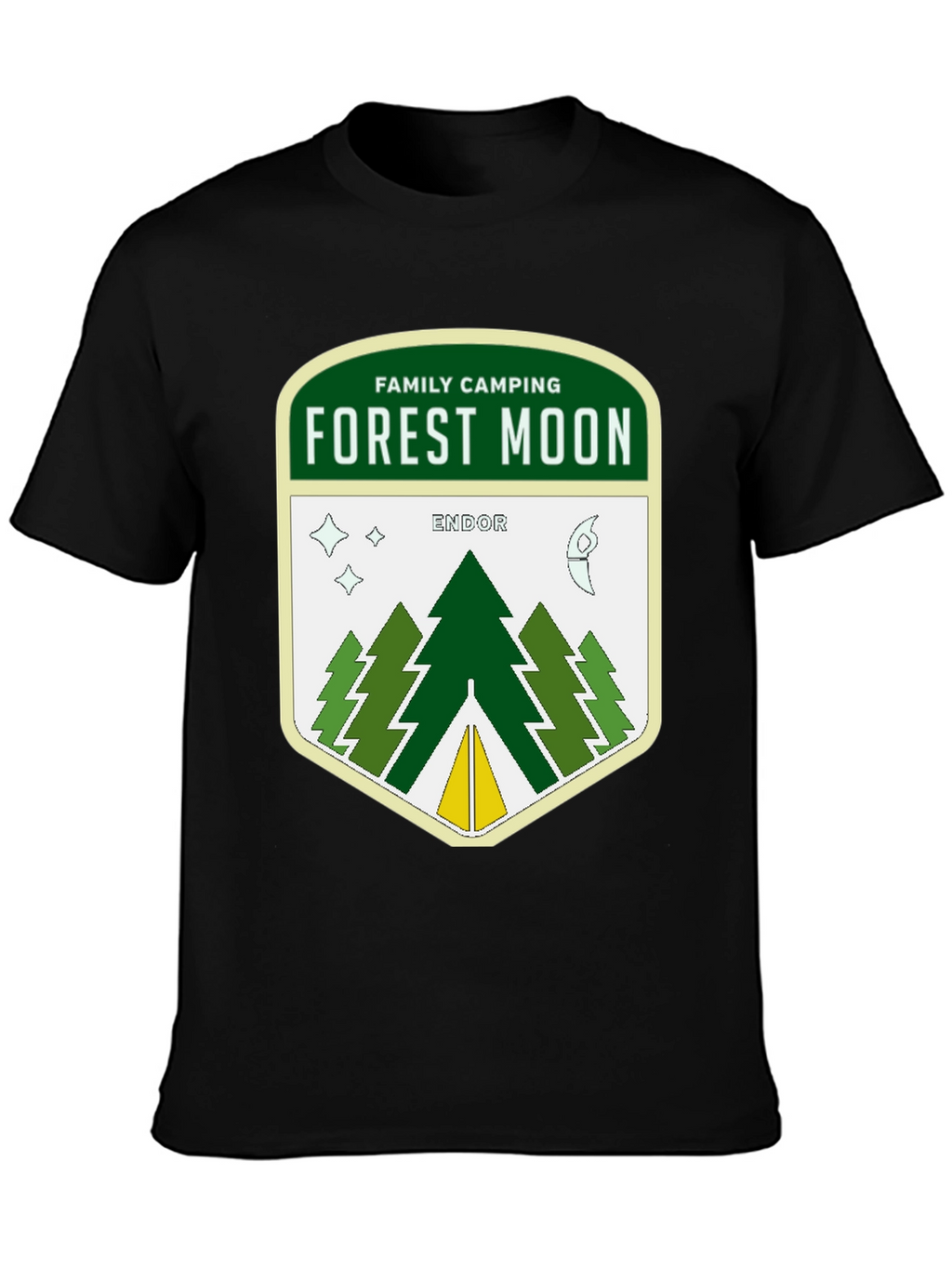 Forest Moon Endor Camping Graphic T-Shirt