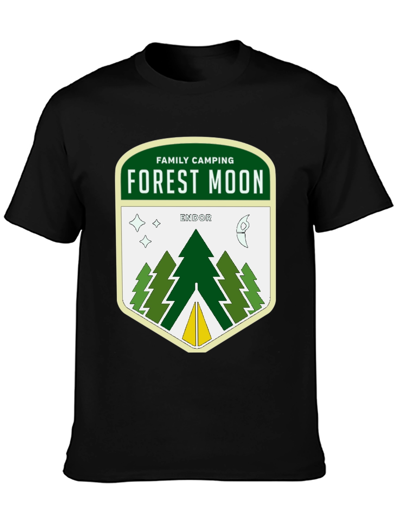 Forest Moon Endor Camping Graphic T-Shirt