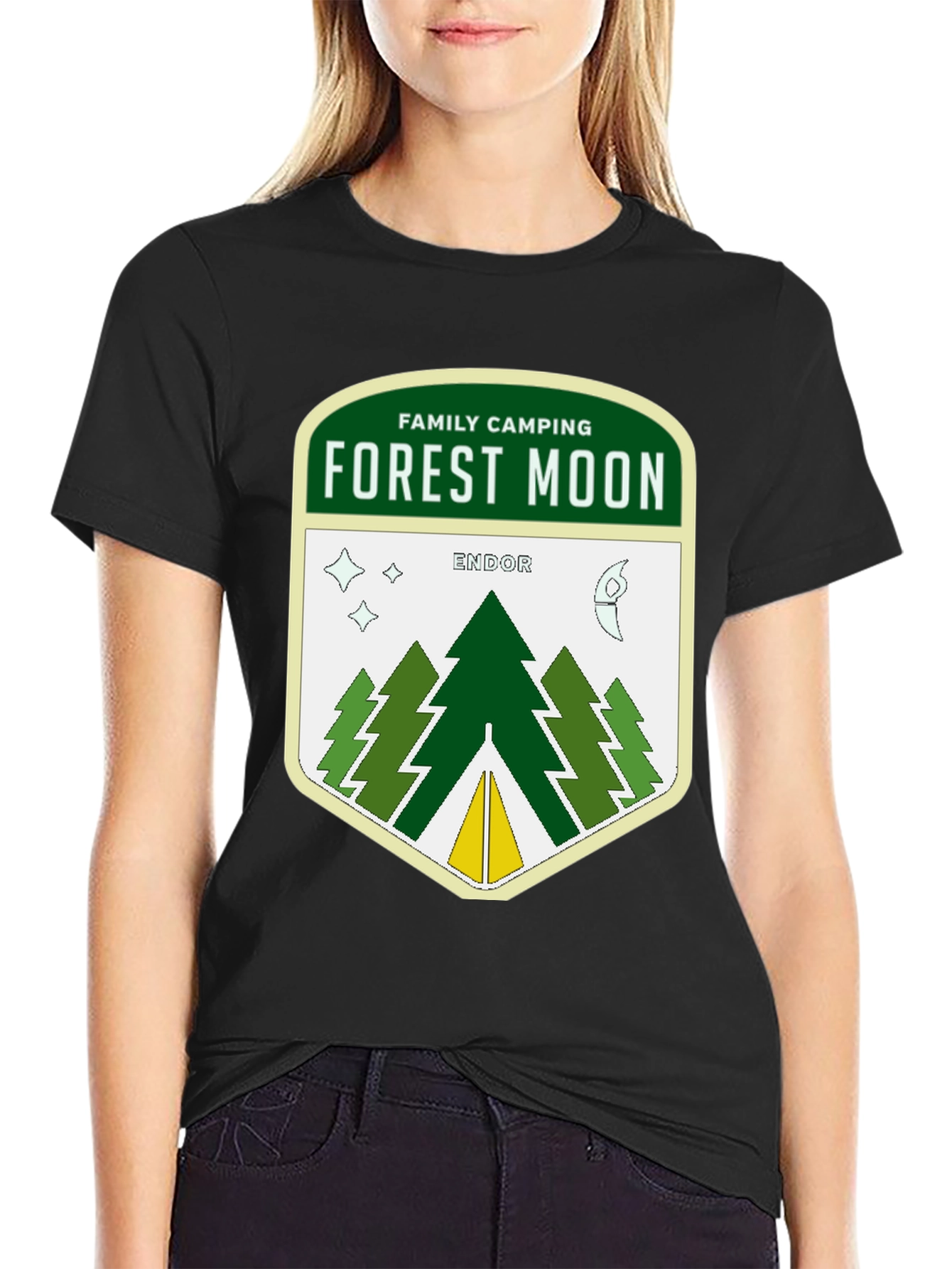 Forest Moon Endor Camping Graphic T-Shirt