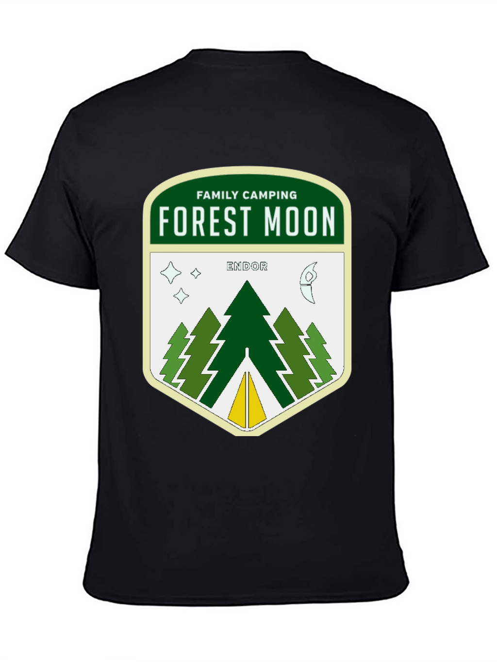 Forest Moon Endor Camping Graphic T-Shirt