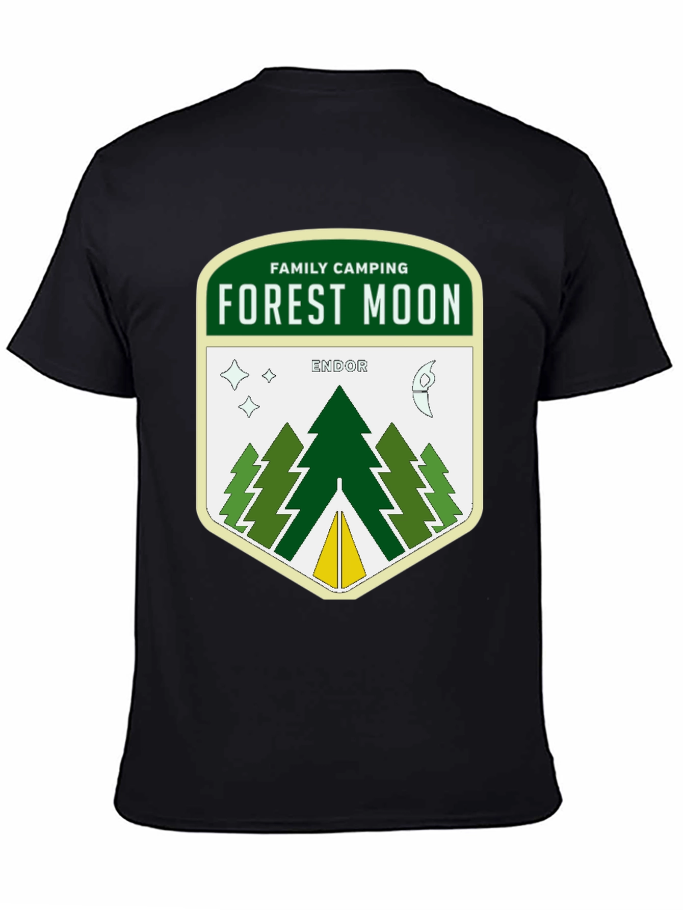 Forest Moon Endor Camping Graphic T-Shirt