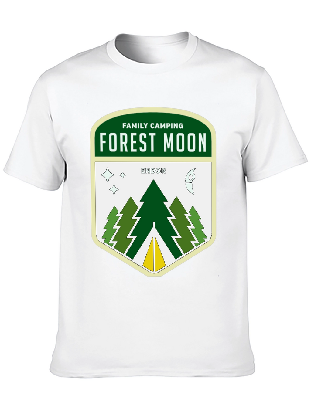 Forest Moon Endor Camping Graphic T-Shirt