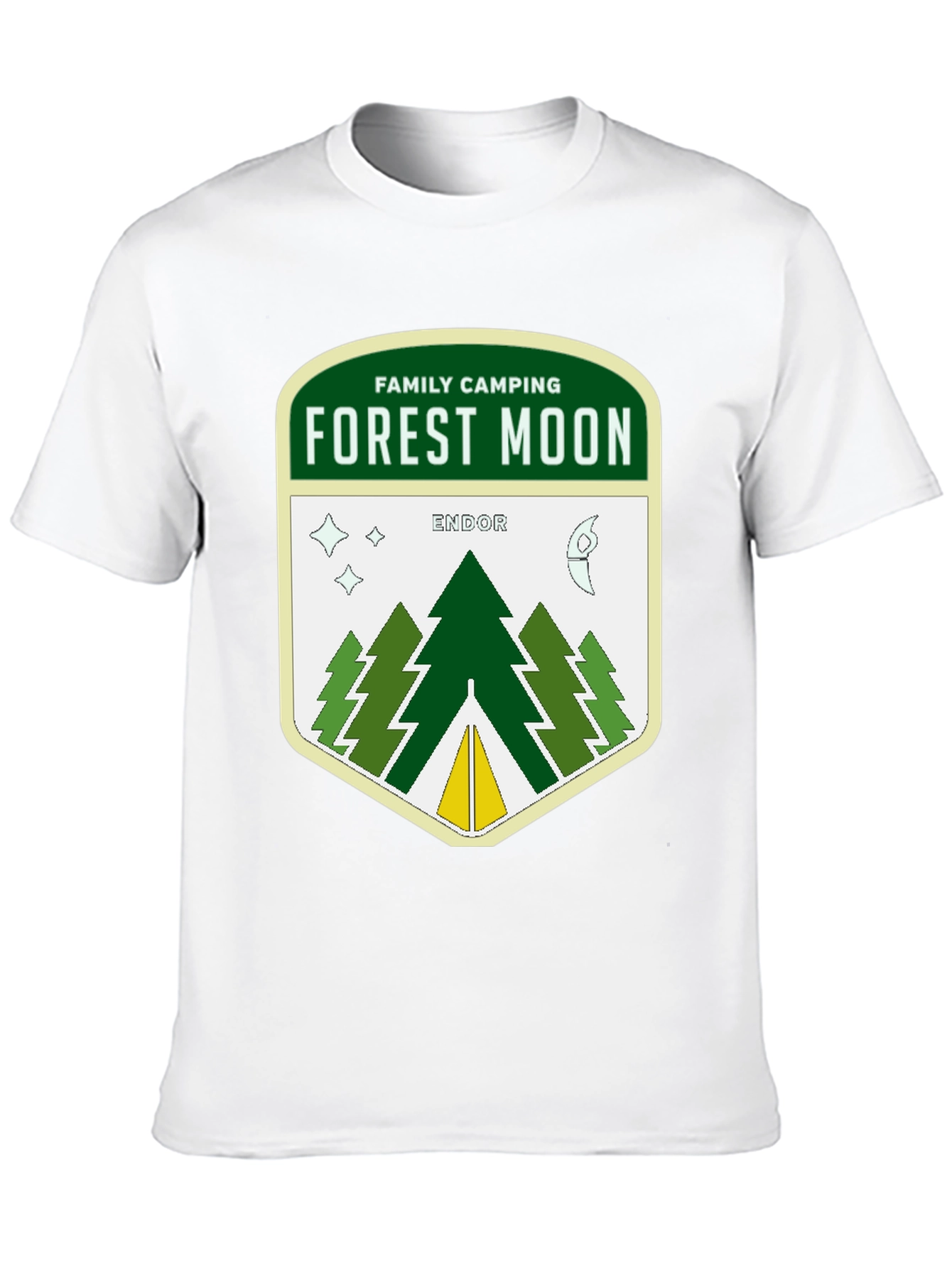 Forest Moon Endor Camping Graphic T-Shirt