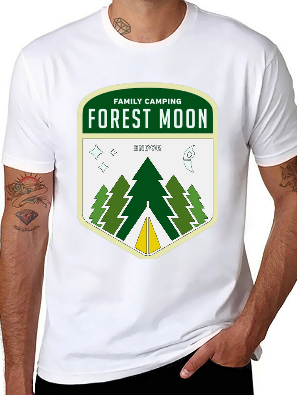 Forest Moon Endor Camping Graphic T-Shirt