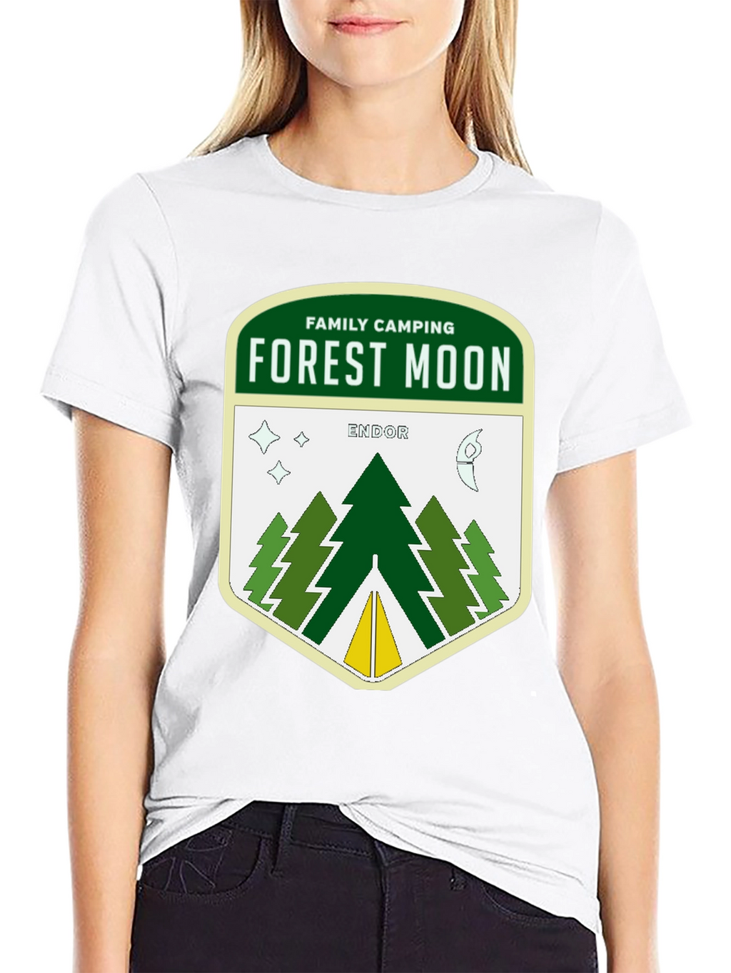 Forest Moon Endor Camping Graphic T-Shirt