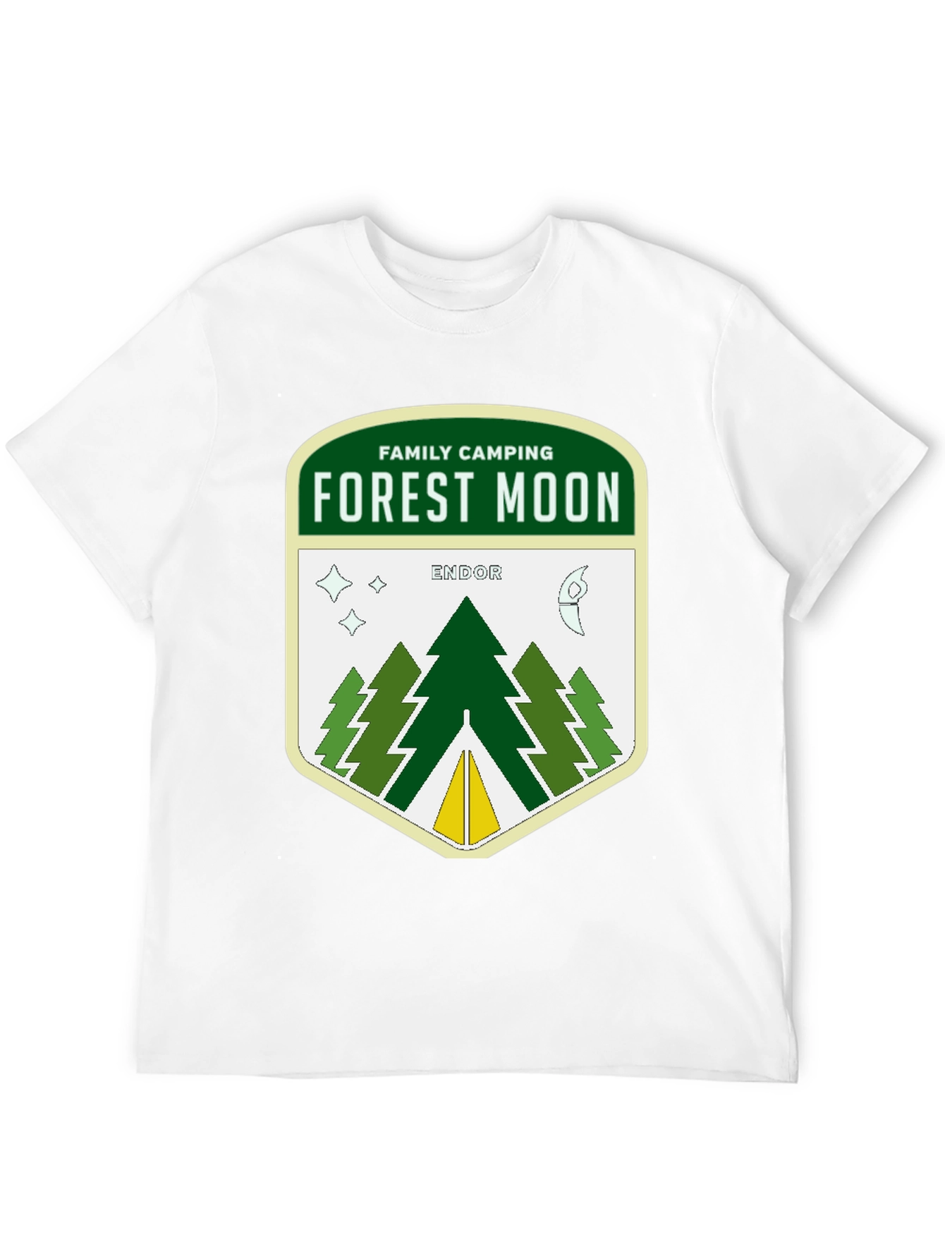 Forest Moon Endor Camping Graphic T-Shirt