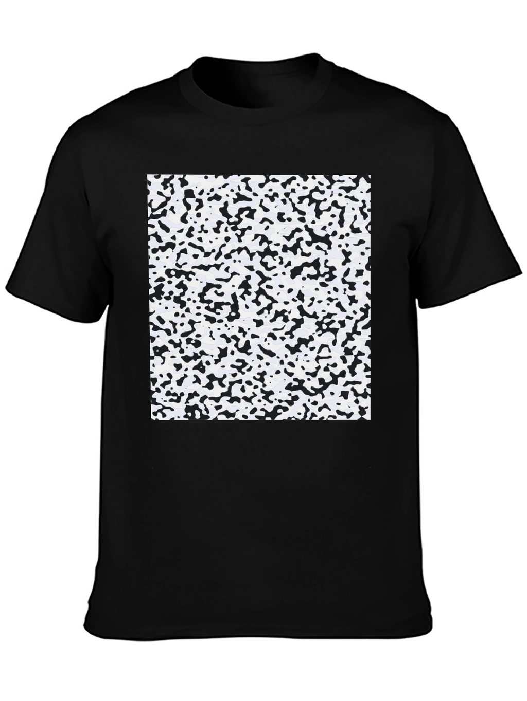 Abstract Print Black T-Shirt - Modern Style
