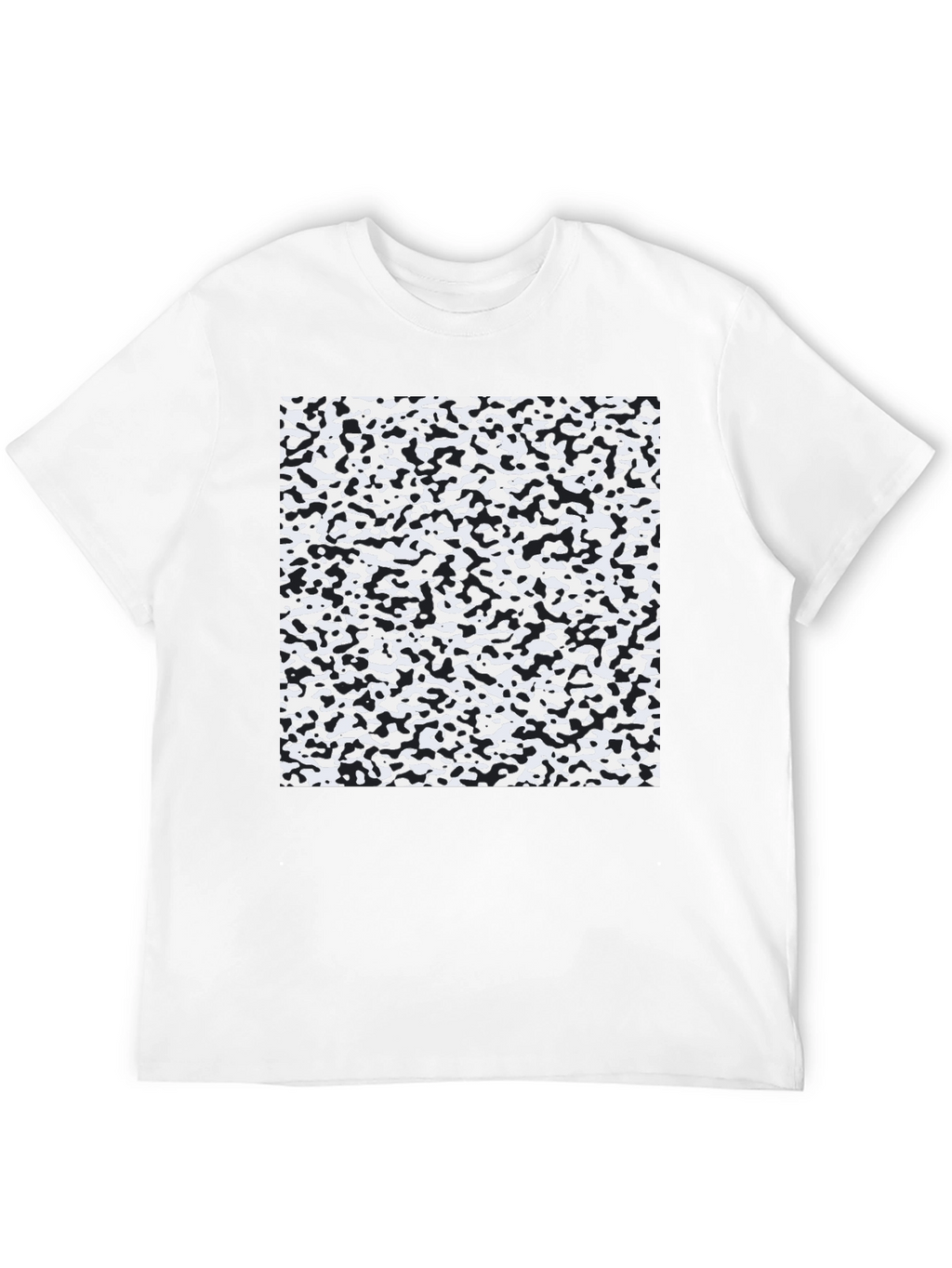 Abstract Print Black T-Shirt - Modern Style
