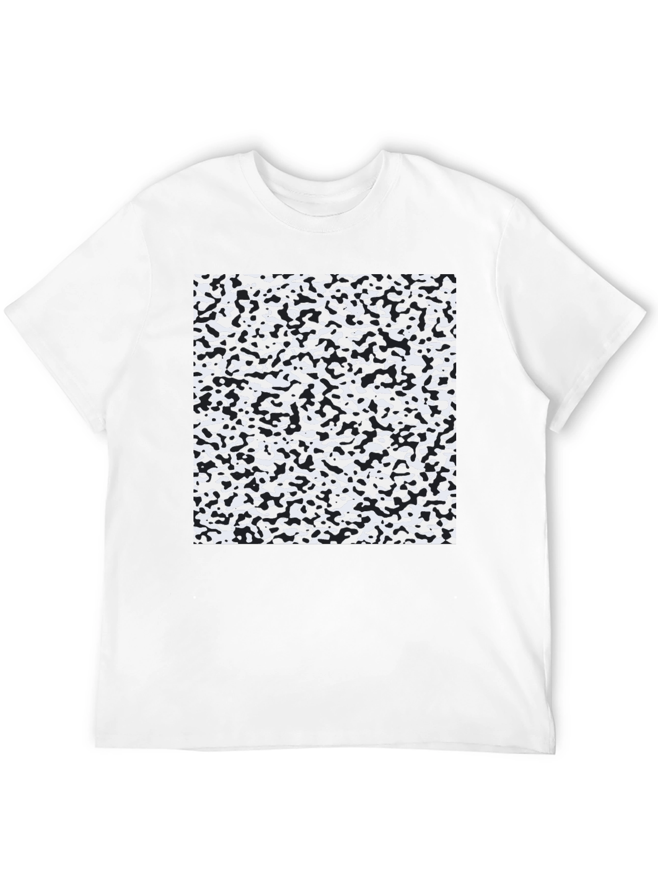 Abstract Print Black T-Shirt - Modern Style