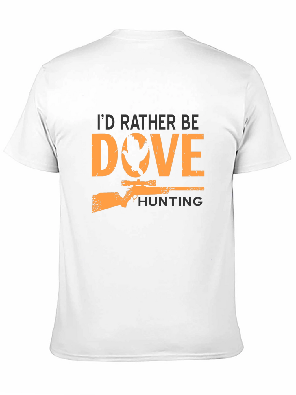 Dove Hunting Graphic Tee - Black Cotton T-Shirt