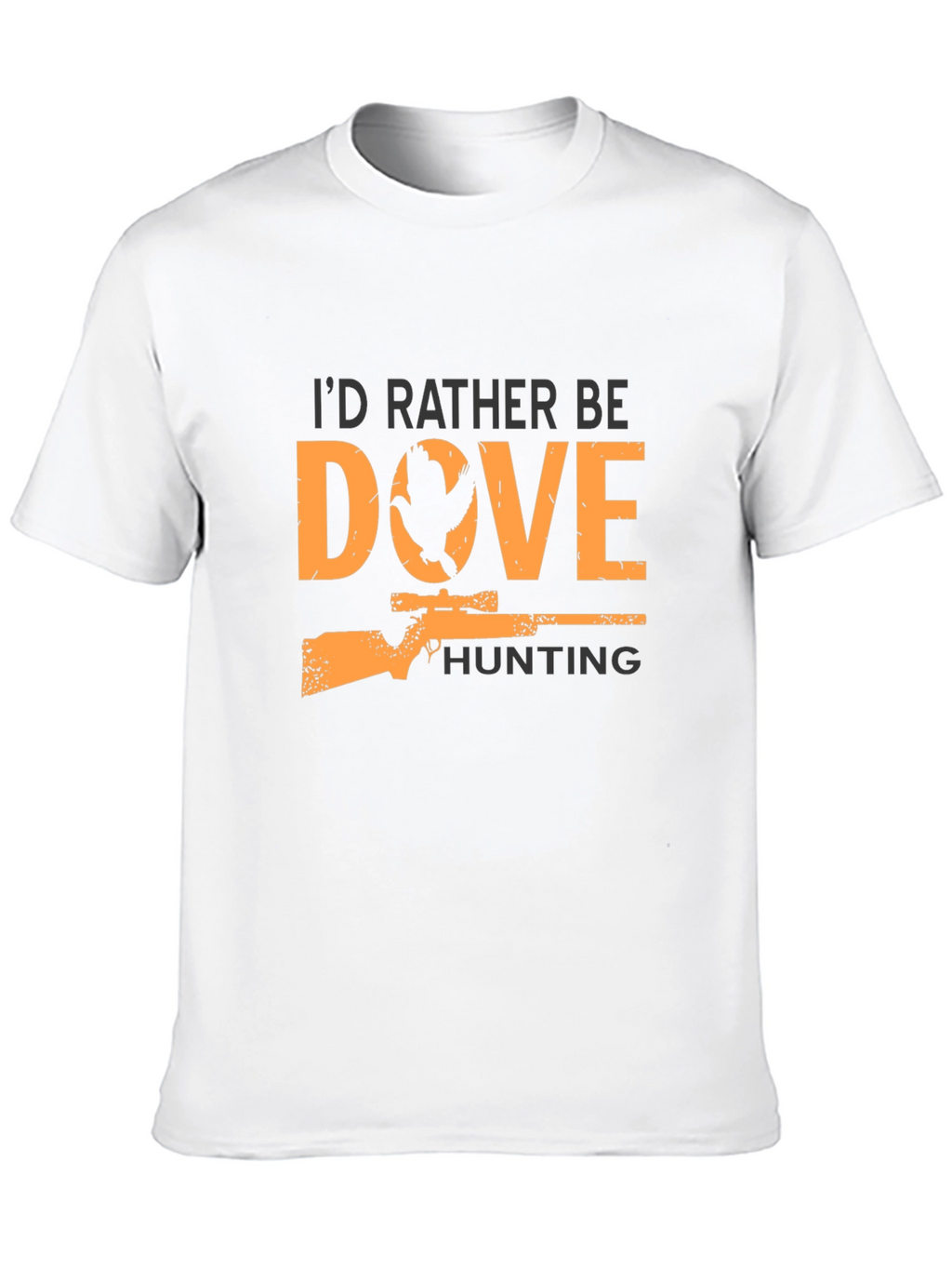 Dove Hunting Graphic Tee - Black Cotton T-Shirt