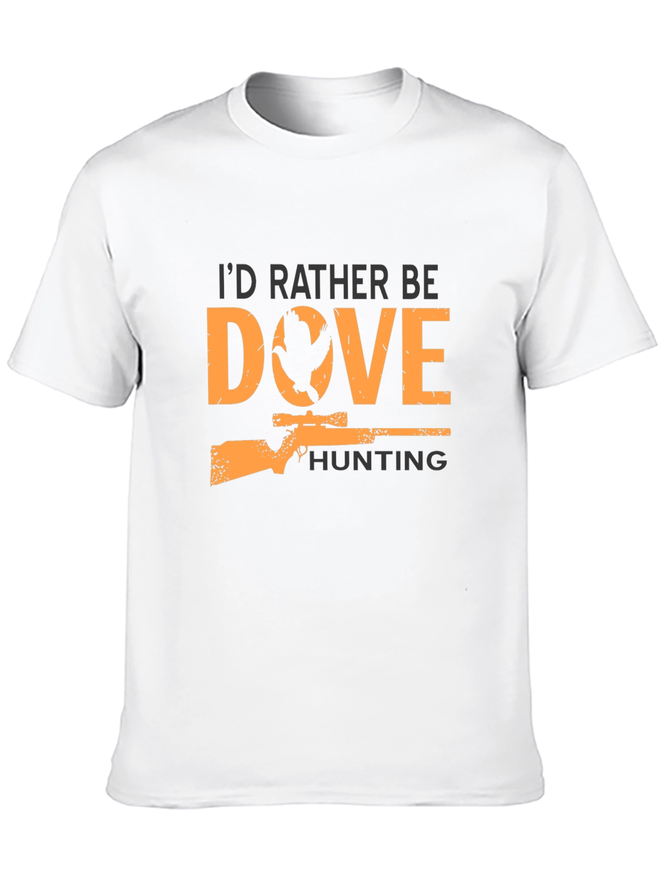 Dove Hunting Graphic Tee - Black Cotton T-Shirt