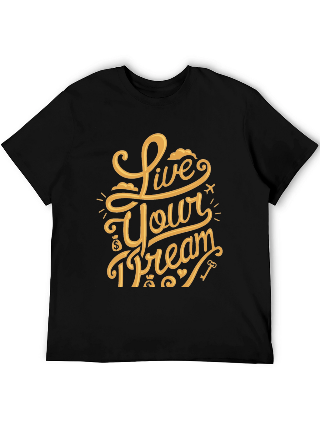 Live Your Dream Graphic T-Shirt - Soft Black Tee