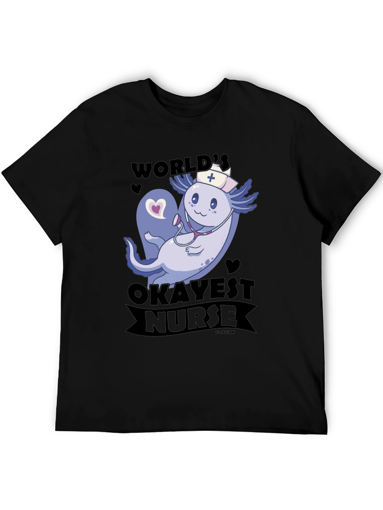 Worlds Okayest Nurse Axolotl T-Shirt