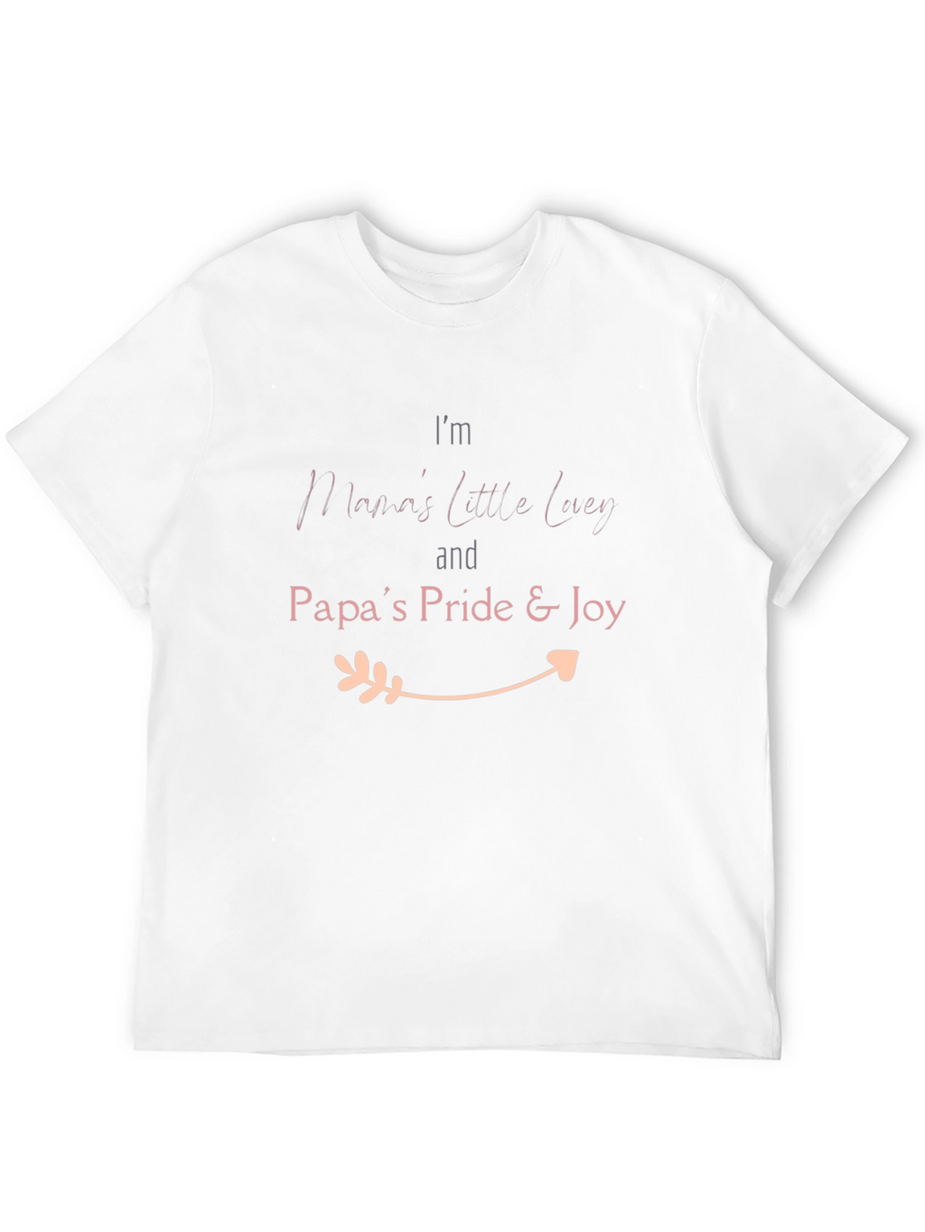 Mamas Little Lucy & Papas Pride Black T-Shirt