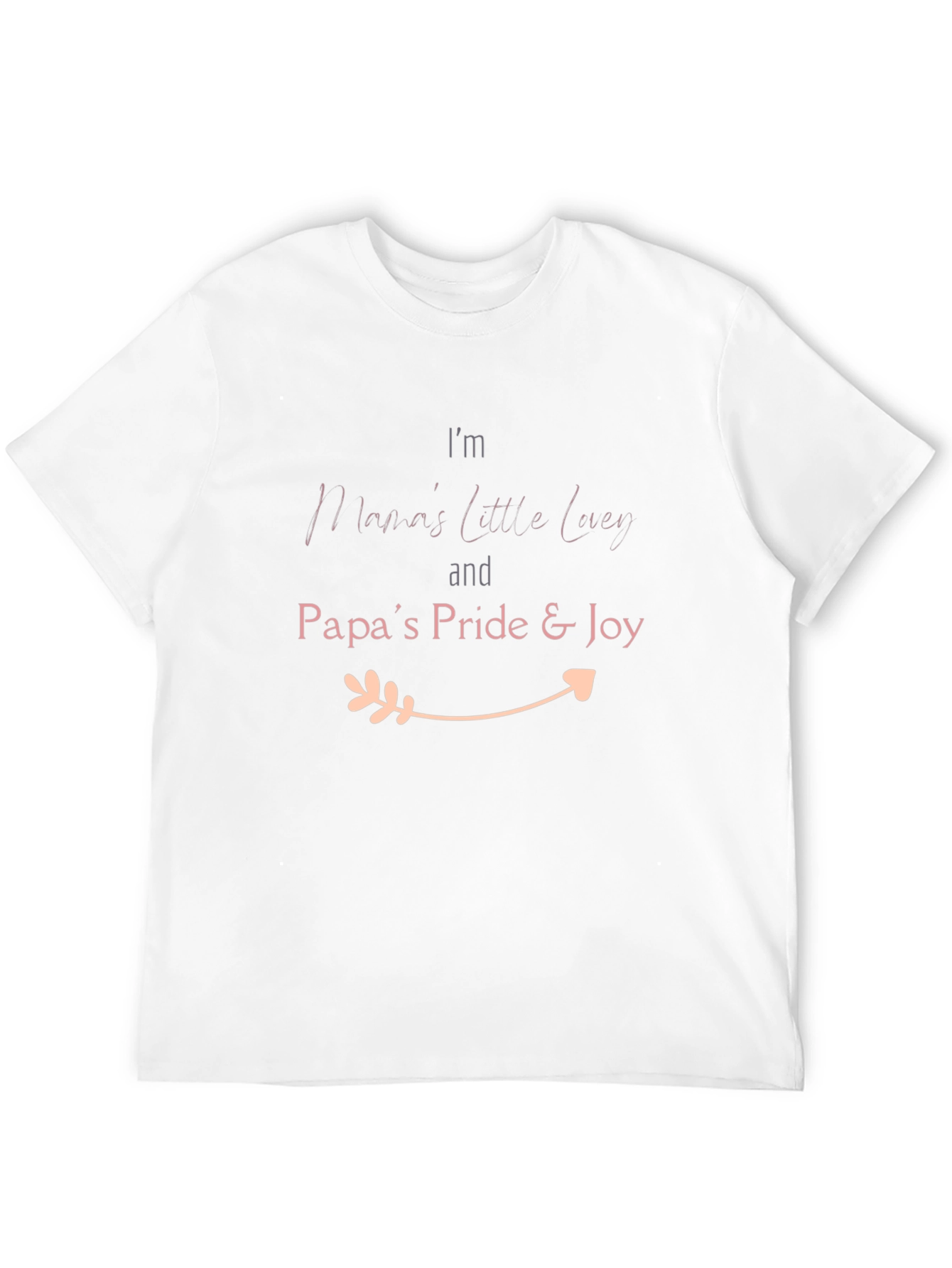 Mamas Little Lucy & Papas Pride Black T-Shirt