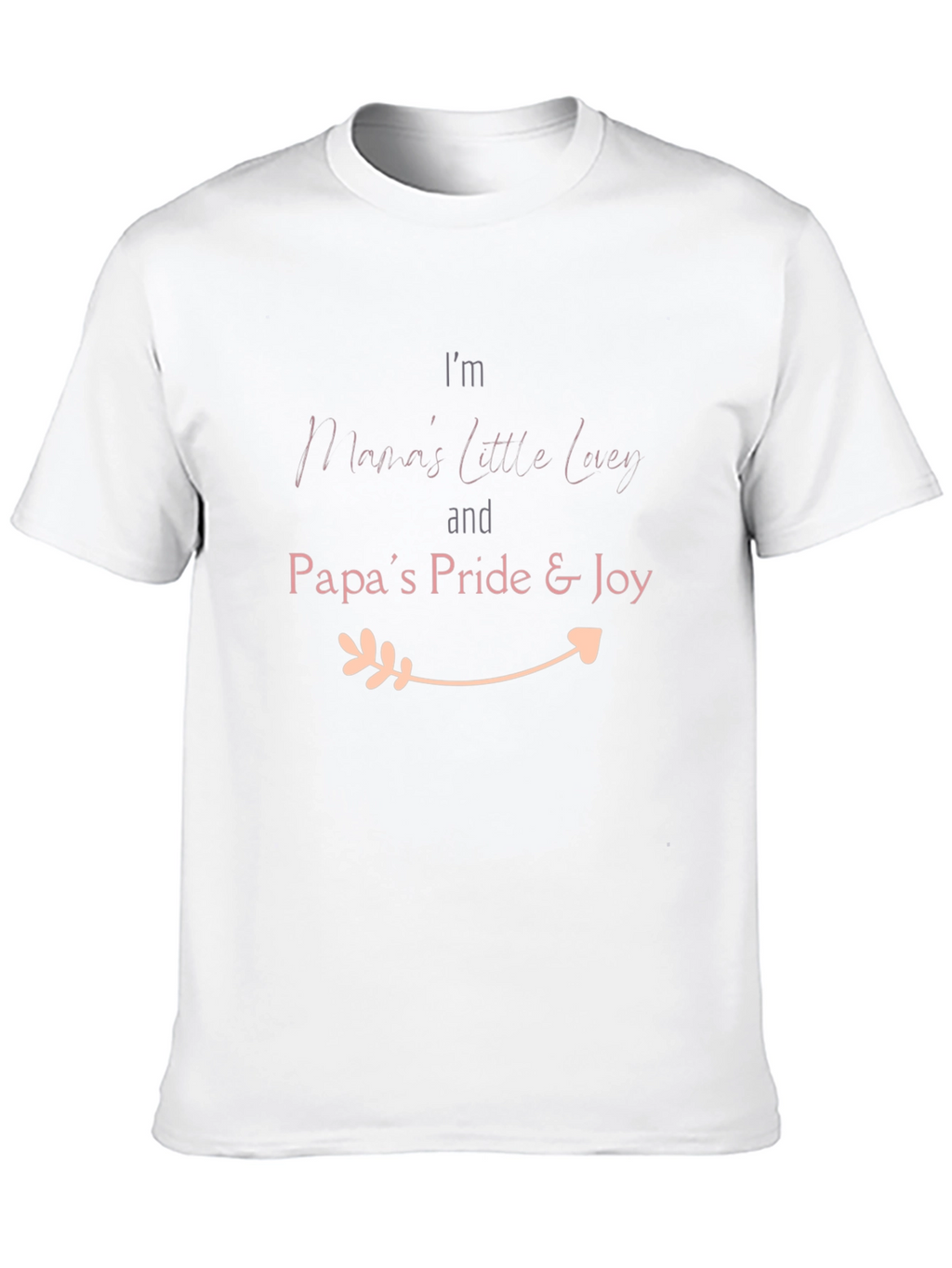 Mamas Little Lucy & Papas Pride Black T-Shirt