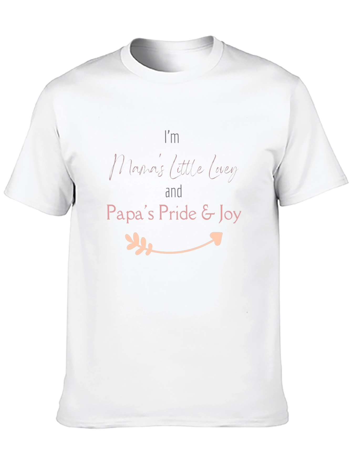 Mamas Little Lucy & Papas Pride Black T-Shirt