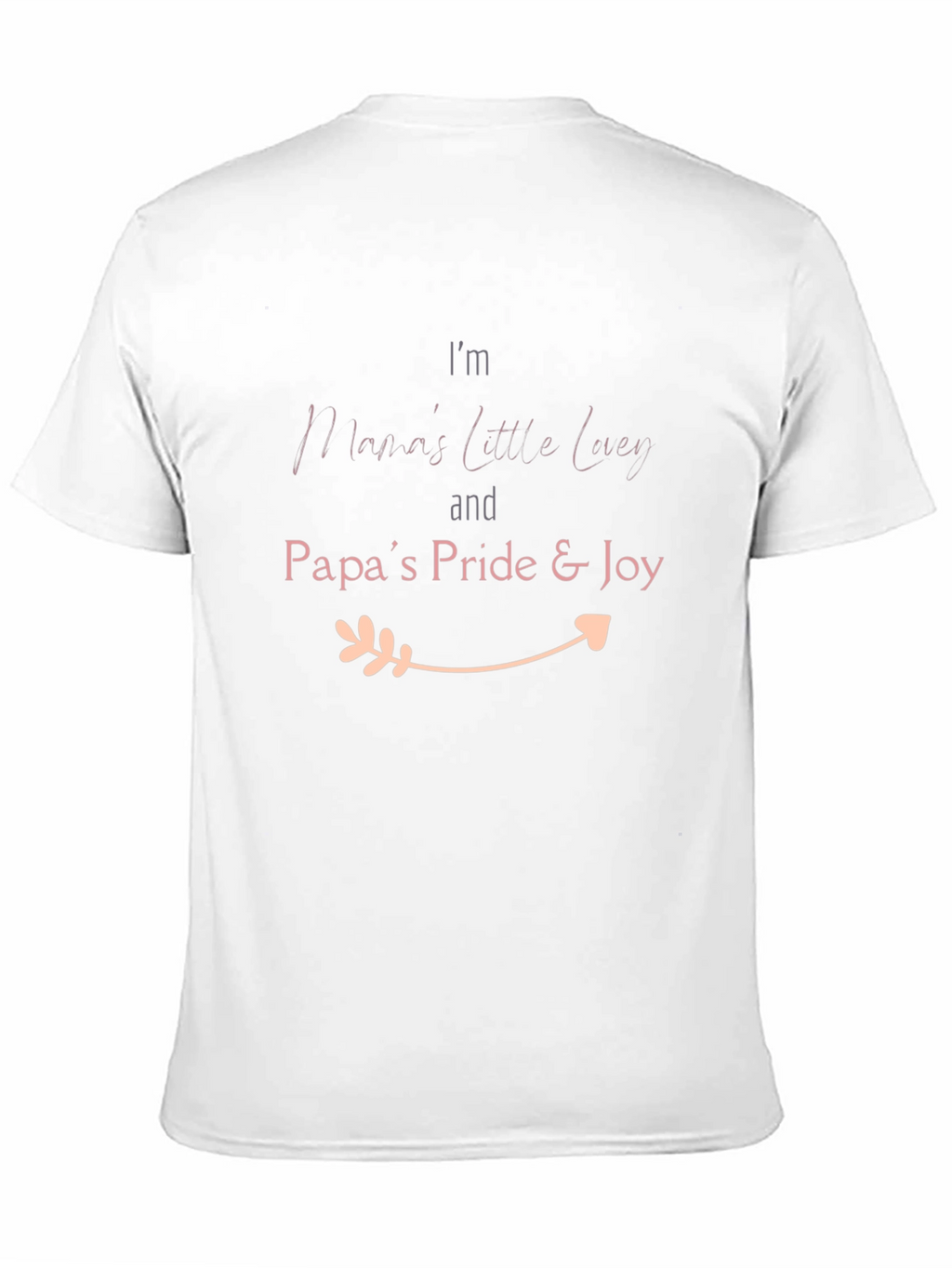 Mamas Little Lucy & Papas Pride Black T-Shirt