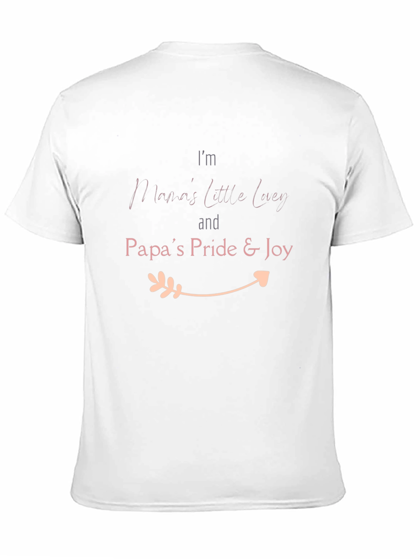 Mamas Little Lucy & Papas Pride Black T-Shirt