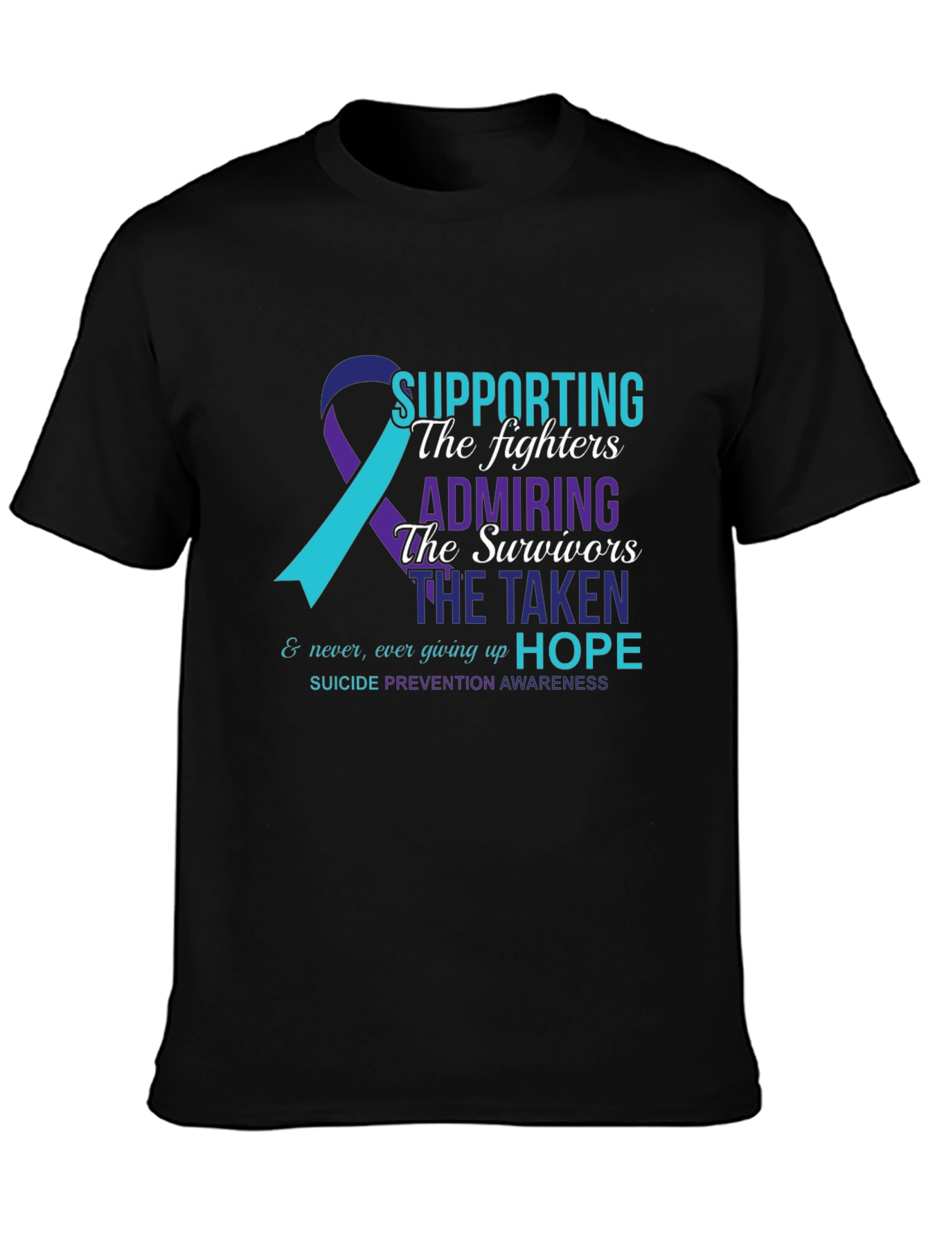 Suicide Prevention Awareness T-Shirt - Supporting The Fighters
