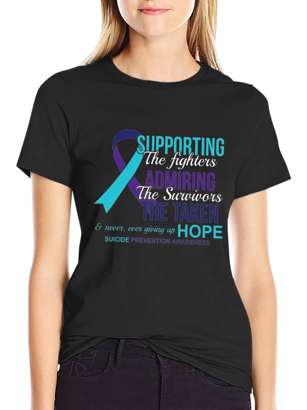 Suicide Prevention Awareness T-Shirt - Supporting The Fighters